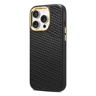 Denior Leather Woven Twill IPhone 16 Pro  Pro Max Case MagSafe Compatible Shockproof Cover 8