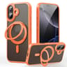 IPhone 17 MagSafe Case With 360 Rotating Ring Stand Frosted Shockproof Magnetic Cover 0