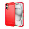 IPhone 16 Plus Carbon Fiber Case Slim Brushed Texture Protective TPU Cover 8