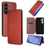 Galaxy S26 FE 5G Carbon Fiber Texture Flip Leather Wallet Phone Case With Stand 10