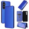 Galaxy S26 FE 5G Carbon Fiber Texture Flip Leather Wallet Phone Case With Stand 9