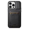Suteni H02 IPhone 15 Pro Leather Wallet Case With Card Holder  Kickstand 0