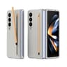 Galaxy Z Fold4 Shockproof Phone Case With Skin Feel Finish  Electroplated Mirror Back 7