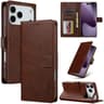 LCIMEEKE Premium IPhone 17 Pro Max Leather Case With Wallet  Kickstand Flip Cover 9