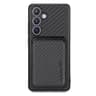 Samsung Galaxy A37 5G Case With MagSafe Leather Card Holder Carbon Fiber Magnetic Wallet Cover 0