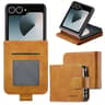 Samsung Galaxy Z Flip8 Case Calf Texture Leather Phone Case With Shockproof Protection 10