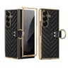 Galaxy Series Case With PU Leather Case Finish And Metal Ring Holder Pink 9