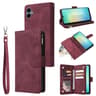 Galaxy A06 4G Zipper Wallet Case With Card Holder Kickstand And Wrist Strap 8