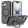 For IPhone 17 Magnetic 360 Rotating Stand Airbag Shockproof Phone CaseBlack 0
