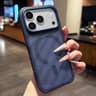 IPhone 17 Pro Max Shockproof Magnetic Acrylic TPU Case Blue 0