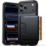 IPhone 18 Pro Max Wallet Case With Sliding Card Holder And Hybrid PC TPU Protection 0