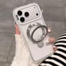 IPhone 18 Pro Max Translucent Matte Phone Case With Folding Stand 0