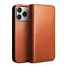 Genuine Leather Wallet Case For IPhone 18 Pro Max With Card Slots And Kickstand 0