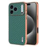 Electroplated Edge Carbon Fiber Texture 18 Pro Phone Case 0