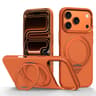 IPhone 18 Pro Magnetic Case With 360 Degree Rotating Holder And 600D Textured Finish 0