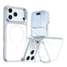 18 Pro Max Bright Color Block Magnetic Phone Case With Camera Stand 0