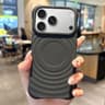 IPhone 18 Pro Max Magnetic Ring Texture TPU Phone Case With MagSafe Charging Support 0