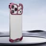 Frameless Metal Corner Pad Phone Case With Lens Film For IPhone 18 Pro Max 0