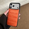 IPhone 18 Pro Padded PU Leather Phone Case With Raised Camera Protection 0