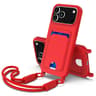 IPhone 18 Pro Max Silicone Case With Card Holder And Short Lanyard 0