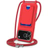 IPhone 18 Pro Silicone Case With Card Holder And Adjustable Lanyard 0