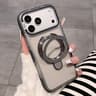 IPhone 18 Pro Max DualColor Translucent Matte Case With Folding Stand 10