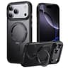 Frosted Magnetic Wireless Charging Case For IPhone 18 Pro With 360 Degree Ring Stand 6