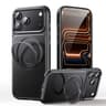 IPhone 18 Pro Leather Texture Magnetic Case With 360 Degree Rotating Holder 7