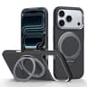 IPhone 18 Pro Max Kevlar Textured Magnetic Case With 360 Degree Rotating Holder 10
