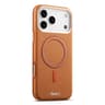 IPhone 18 Pro Litchi Texture Magnetic Phone Case With Metal Lens Button 7