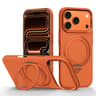 IPhone 18 Pro Kevlar Textured Magnetic Case With 360 Degree Rotating Holder 10
