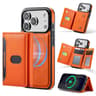 IPhone 18 Pro RFID TriFold Magnetic Wallet Case With Detachable Card Holder 12