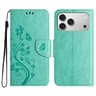 18 Pro Butterfly Flower Pattern Flip PU Leather Wallet Phone Case 9