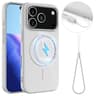 IPhone 18 Pro Max Case Glossy TPU MagSafe Shockproof Case With Lanyard 9