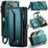 IPhone 18 Pro RFID Wallet Case With Card Slots Zipper Pouch And Straps 10