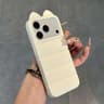 Cute 3D Cat Ear Silicone Case For IPhone 18 Pro With Shockproof Corner Protection 8