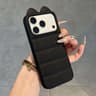 Cute 3D Cat Ear Silicone Case For IPhone 18 Pro With Shockproof Corner Protection 9
