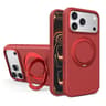 IPhone 18 Pro Max Liquid Silicone Magnetic Phone Case With Rotating Stand 10