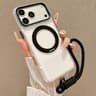 Shockproof Magnetic Rotating Holder Phone Case With Wrist Strap For IPhone 18 Pro 9