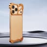 Frameless Metal Corner Pad Phone Case With Lens Film For IPhone 18 Pro Max 6