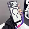 IPhone 18 Pro Matte Electroplated MagSafe Case With Hand Strap 12
