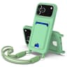 IPhone 18 Pro Max Silicone Case With Card Holder And Short Lanyard 7