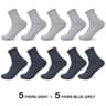 Men Antibacterial Bamboo Fiber Socks Quarter Ankle High Comfortable  Breathable Dress Socks 12