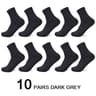 Men Antibacterial Bamboo Fiber Socks Quarter Ankle High Comfortable  Breathable Dress Socks 14
