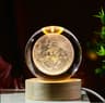 3D Planet Moon Glowing Table Lamp LED Night Light Galaxy Crystal Ball Bedroom Bedside Lamp Home Dec 10