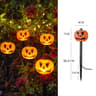 Halloween Decorative Torch Outdoor Solar Lights Pumpkin Lamp Waterproof Floor Mounted Lawn Garden C 6