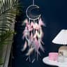 Moon Dream Catcher Feather Wind Chimes  HandWoven Wall Hanging  Perfect Home Decoration  Gift 0