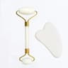 Premium Natural Jade Roller  Face Gua Sha Stone Body Neck Massager Eye Care Spa Massage Tools AntiA 6