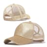 Sequins Ponytail Baseball Cap For Women Girls Fashion Messy Bun Snapback Hat Casual Sun Caps Gorra