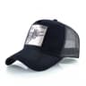 K Baseball Caps Men Snapback Hip Hop Trucker Cap Bull Patch Embroidery Four Seasons Breathable Mesh